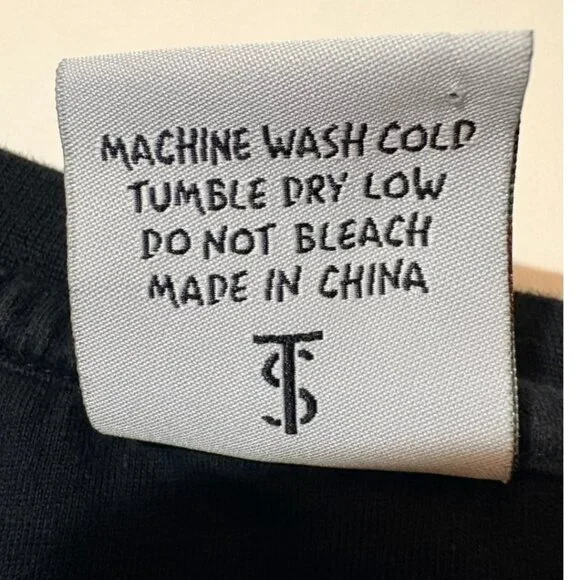 Tiger Shurk Shark Raised Graphic Black Streetwear T-Shirt Zipper Hem Mens Size S - Picture 7 of 10